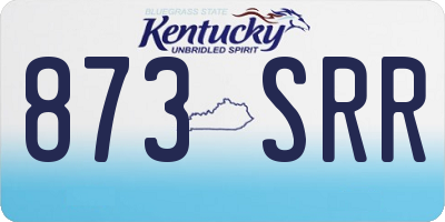 KY license plate 873SRR