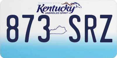KY license plate 873SRZ