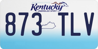 KY license plate 873TLV
