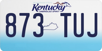 KY license plate 873TUJ