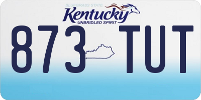 KY license plate 873TUT