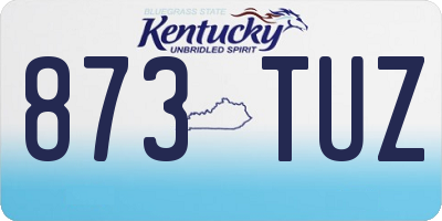 KY license plate 873TUZ