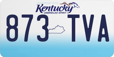 KY license plate 873TVA