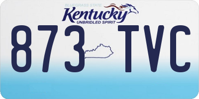 KY license plate 873TVC