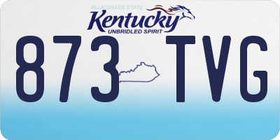 KY license plate 873TVG