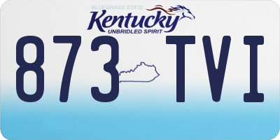 KY license plate 873TVI
