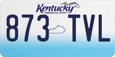 KY license plate 873TVL