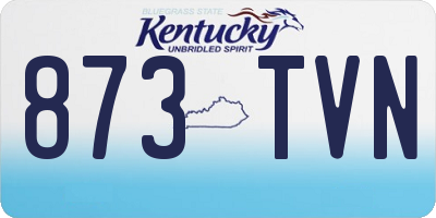 KY license plate 873TVN