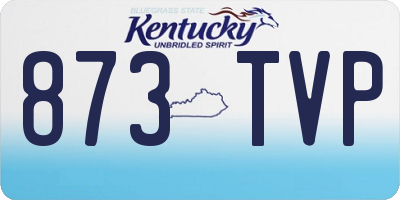 KY license plate 873TVP