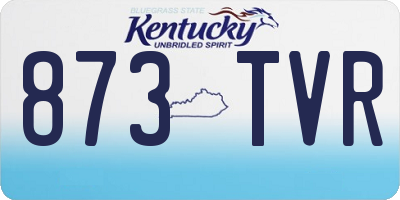 KY license plate 873TVR