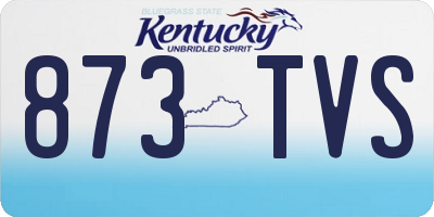 KY license plate 873TVS