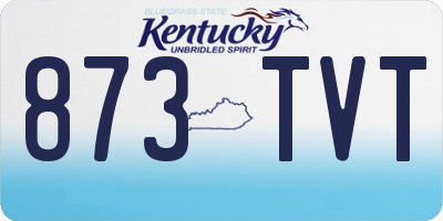 KY license plate 873TVT