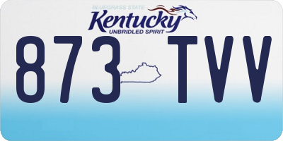 KY license plate 873TVV