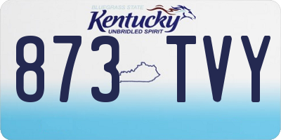 KY license plate 873TVY