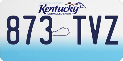 KY license plate 873TVZ