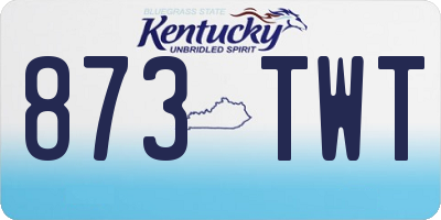 KY license plate 873TWT