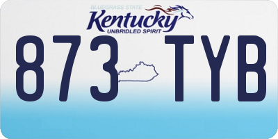 KY license plate 873TYB