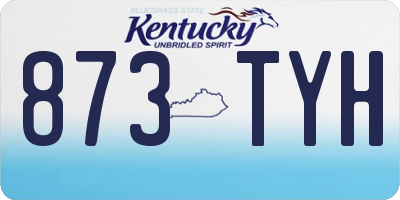 KY license plate 873TYH