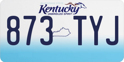 KY license plate 873TYJ