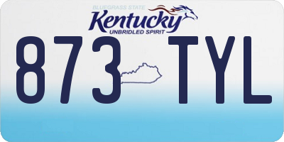 KY license plate 873TYL