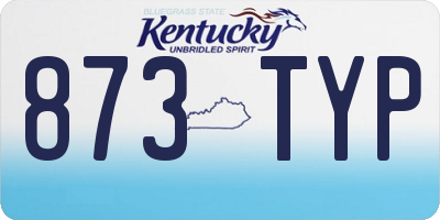 KY license plate 873TYP
