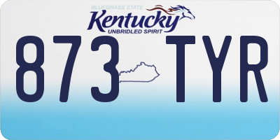 KY license plate 873TYR