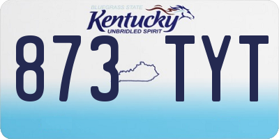 KY license plate 873TYT