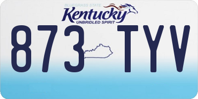 KY license plate 873TYV