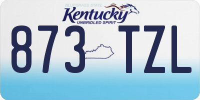 KY license plate 873TZL