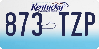 KY license plate 873TZP