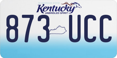 KY license plate 873UCC