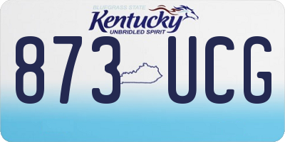 KY license plate 873UCG