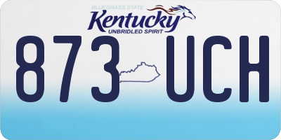 KY license plate 873UCH