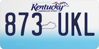 KY license plate 873UKL