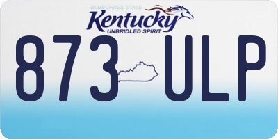 KY license plate 873ULP