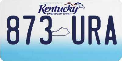KY license plate 873URA
