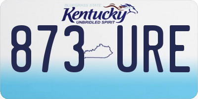 KY license plate 873URE