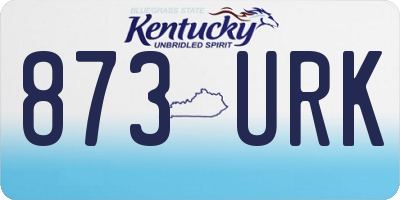 KY license plate 873URK
