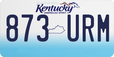 KY license plate 873URM
