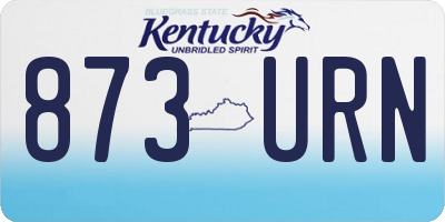 KY license plate 873URN
