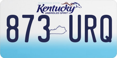 KY license plate 873URQ
