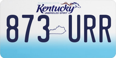 KY license plate 873URR
