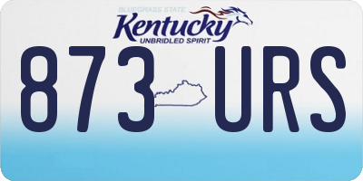 KY license plate 873URS