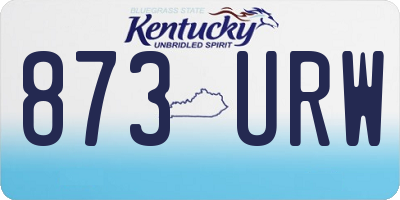 KY license plate 873URW