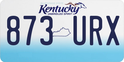 KY license plate 873URX