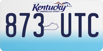 KY license plate 873UTC