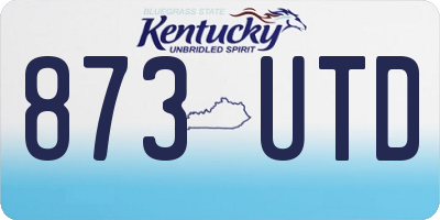 KY license plate 873UTD
