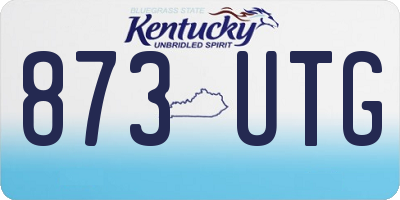 KY license plate 873UTG