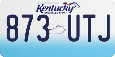 KY license plate 873UTJ