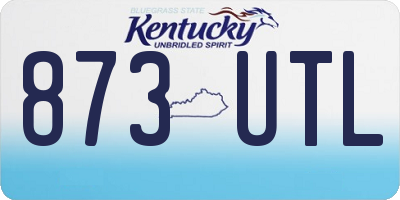KY license plate 873UTL